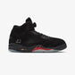 JORDAN | AIR JORDAN 5 RETRO "HALLOWEEN" { BLACK/BLACK-PICANTE RED-GLOW N THE DARK