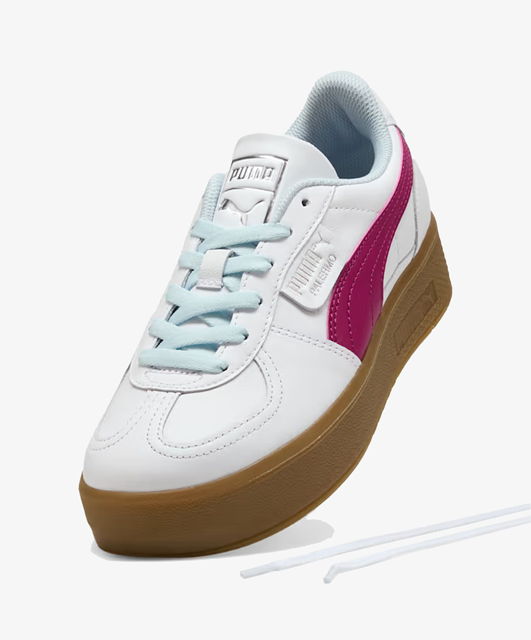 PUMA | PALERMO ELEVATA LEATHER { WHITE/BERRY