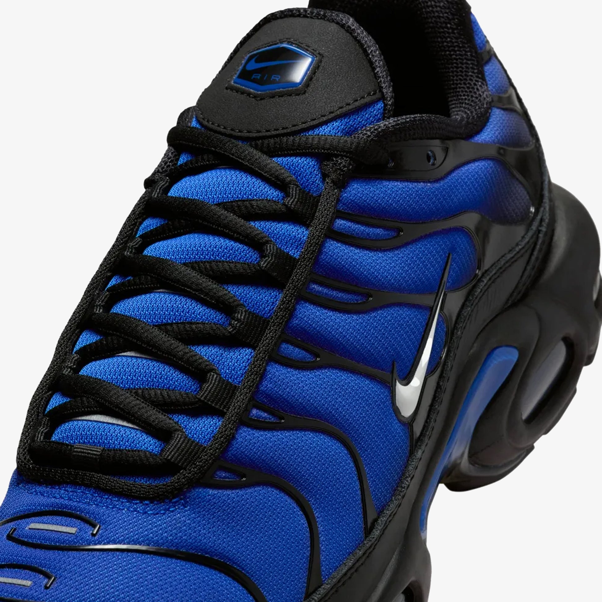 NIKE AIR MAX PLUS PREMIUM BLACK/PHANTOM-RACER BLUE-OBSIDIAN