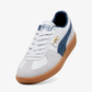 PUMA | PALERMO LEATHER { WHITE/DARK INDIGO