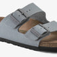 Birkenstock | ARIZONA VEGAN MEN TEXTILE  { GRAY/STONE COIN