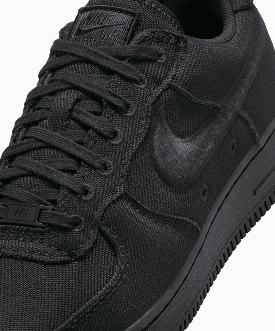 NIKE | AIR FORCE 1 LOW CANVAS { BLACK/BLACK – Superkicks