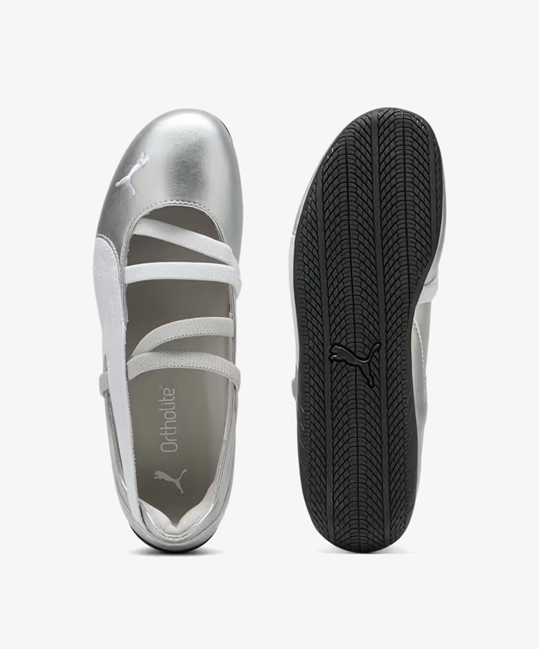 PUMA | SPEEDCAT BALLET METALLIC { SILVER-PUMA WHITE – Superkicks