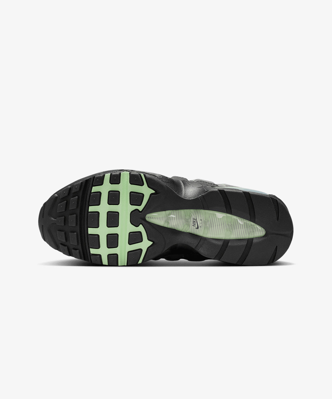 Nike | AIR MAX 95 BIG BUBBLE { BLACK/FRESH MINT WHITE/MEDIUM GREY