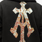ALMOST GODS | SHATTERED ALPHA CROSS HOODIE { BLACK
