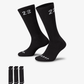 Jordan | CREW SOCKS (3 PAIRS) { BLACK