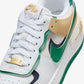 Nike | AIR FORCE 1 SHADOW  { WHITE/MIDNIGHT NAVY-MALACHITE-SESAME