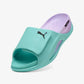 PUMA |  PUMA X HYROX NITROCAT SLIDES {  INTENSE MINT-LIGHT LAVENDER-PUMA BLACK