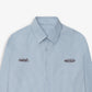 SUPERKICKS | PINSTRIPE SHIRT { BLUE