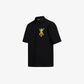 ALMOST GODS | GILDED ALPHA CROSS RELAXED SHIRT { BLACK