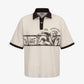 ALMOST GODS | ZODIAC RELAXED POLO { OFF WHITE