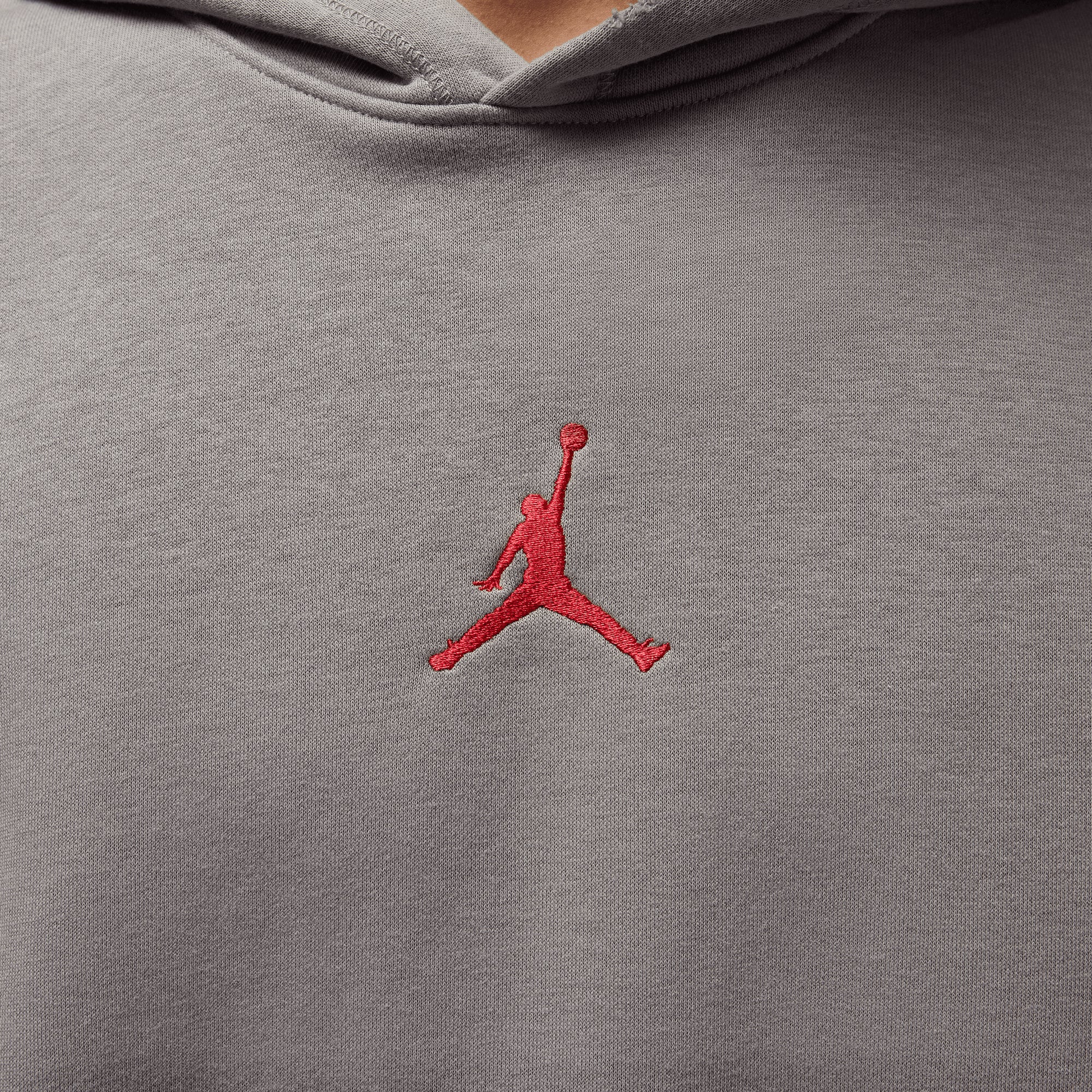 grey and red jordan hoodie