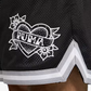 PUMA | SWISH N' INK ABOVE-KNEE 7" BASKETBALL SHORTS { BLACK-AOP