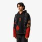 F A R A K | REBELLION HANDMADE HOODIE { BLACK