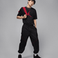 JORDAN | JUMPMAN T-SHIRT { BLACK/GYM RED