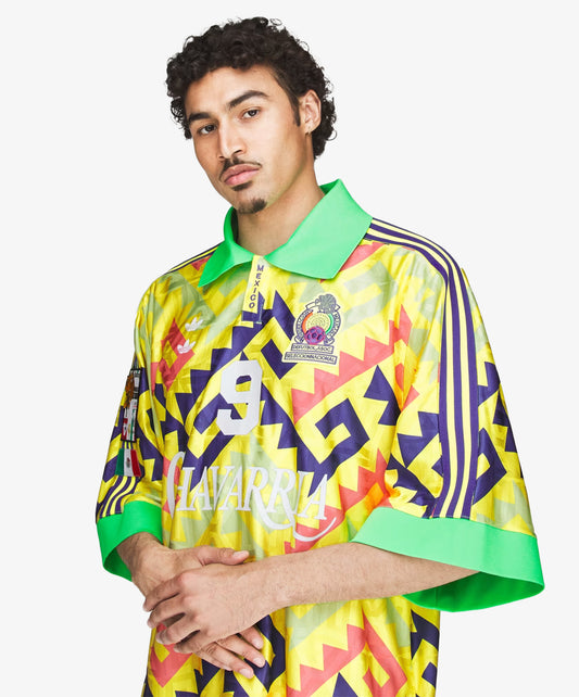 ADIDAS ORIGINALS |  x CHAVARRIA AOP GOALKEEPER  JERSEY { SOLAR LEMON/PURE PURPLE/SOLAR TURBO