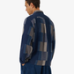 UNIVERSAL WORKS | JAPANESE PATCHWORK L/S TECH OVERSHIRT { NAVY