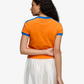PUMA | x FENTY T7 SLIM FIT T-SHIRT { RICKIE ORANGE