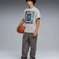 PUMA | MELO WORLD TEE II OVERSIZED { GRAY ECHO