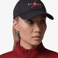 Jordan | CLUB UNSTRUCTURED ADJUSTABLE HAT { BLACK/WHITE/UNIVERSITY RED