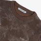 ALMOST GODS | LILIES KNITTED RELAXED SWEATER { BROWN