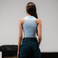 SUPERKICKS | CROP TOP { LIGHT BLUE