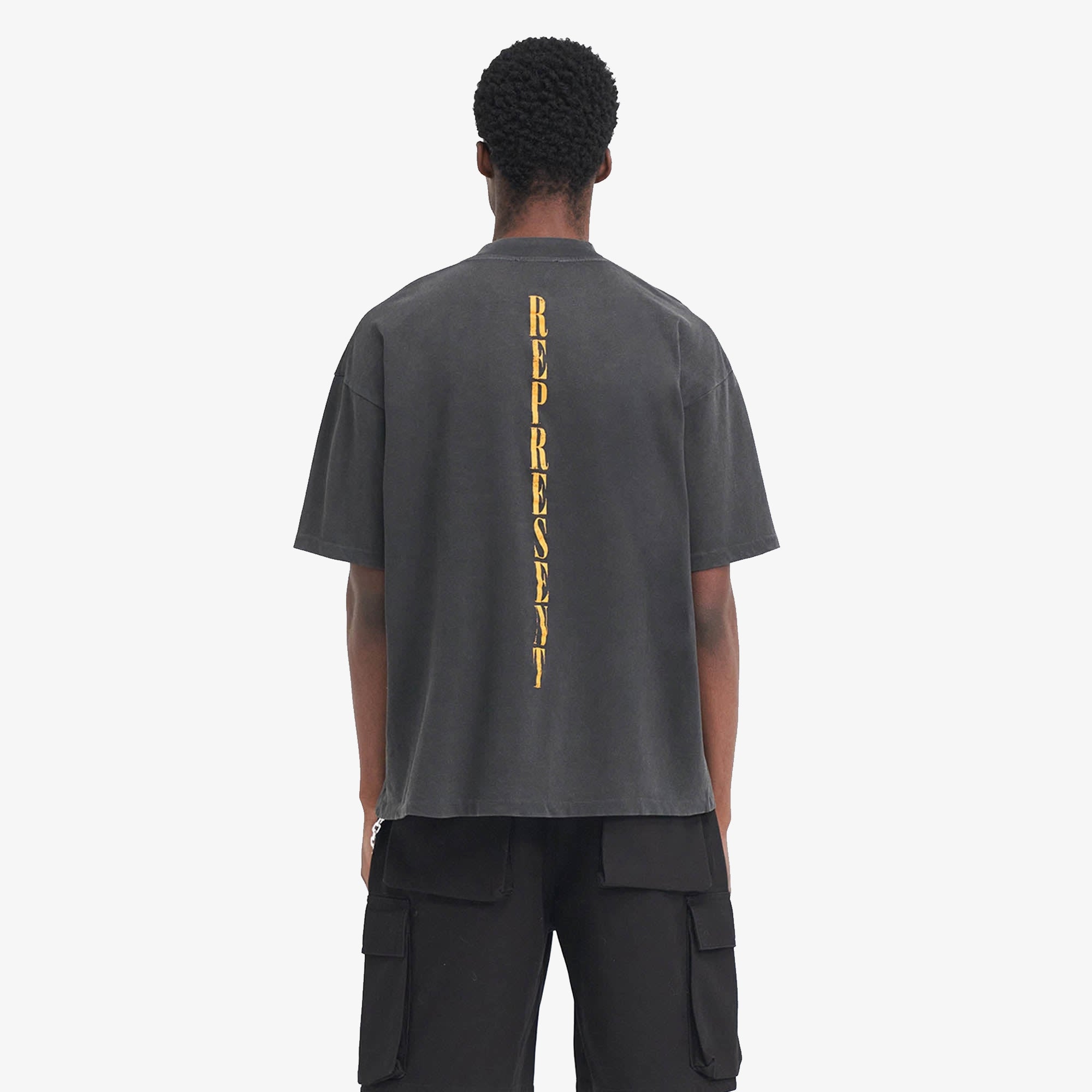 Represent | REBORN T-SHIRT { AGED BLACK – Superkicks
