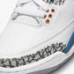 Jordan | AIR JORDAN 3 RETRO  { WHITE/TRUE BLUE