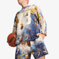 PUMA | X DYLAN EXHIBIT PRINTED TERRY SHORT { VIVID BLUE