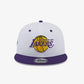 New Era | LA LAKERS WHITE CROWN PATCH WHITE 9FIFTY SNAPBACK CAP  { WHITE