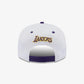 New Era | LA LAKERS WHITE CROWN PATCH WHITE 9FIFTY SNAPBACK CAP  { WHITE