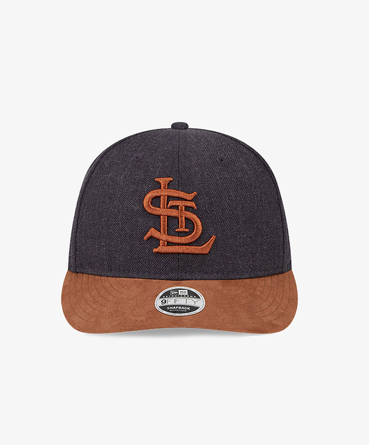 New Era | ST. LOUIS CARDINALS MLB TWO TONE NAVY RETRO CROWN 9FIFTY STRAPBACK CAP  { BLUE