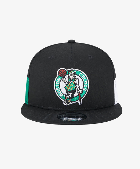 New Era | BOSTON CELTICS MULTI PATCH BLACK 9FIFTY SNAPBACK CAP  { BLACK