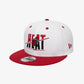 New Era | MIAMI HEAT CROWN WHITE 9FIFTY SNAPBACK CAP  { WHITE