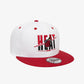 New Era | MIAMI HEAT CROWN WHITE 9FIFTY SNAPBACK CAP  { WHITE