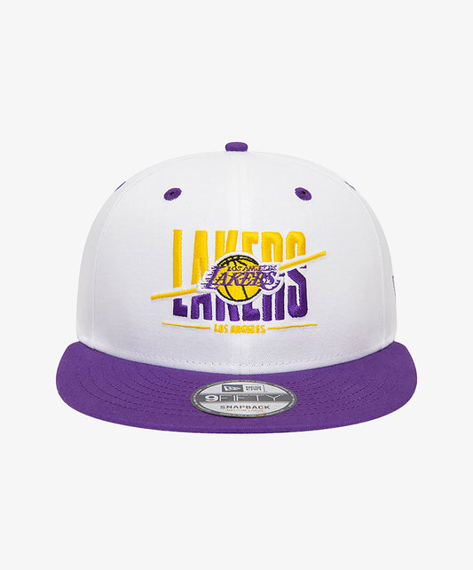 New Era | LA LAKERS CROWN WHITE 9FIFTY SNAPBACK CAP  { WHITE