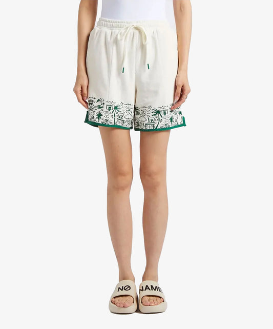 PUMA | THE FAIRGROUNDS TERRY BASKETBALL SHORTS { FROSTED LVORY