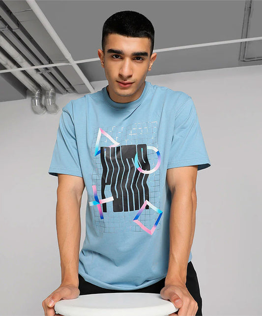Puma | x PLAYSTATION TEE  { ZEN BLUE