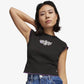 Puma | x X-GIRL RIBBED SLIM FIT TEE  { BLACK