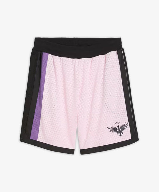 Puma | MELO IRIDESCENT MESH SHORTS  { WHISP OF PINK