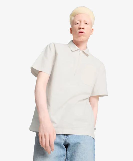 PUMA | MMQ HALF-ZIP SHIRT { ALPINE SNOW