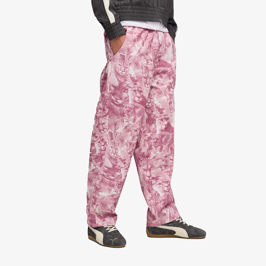 Puma | CAT CRAZY ANIMAL PRINT PANTS { POISED PINK-AOP