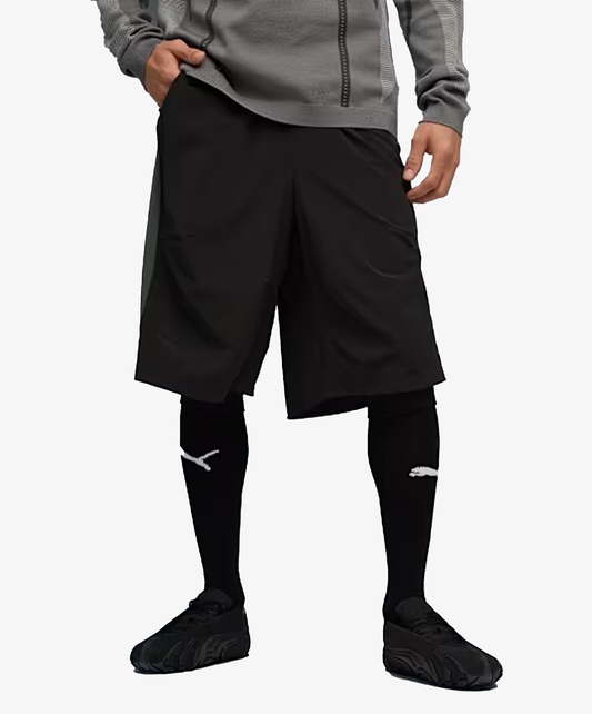 PUMA | x SAN SAN GEAR REGULAR FIT WOVEN SHORTS { PUMA BLACK