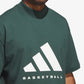 Adidas | BASKETBALL TEE  { MINERAL GREEN