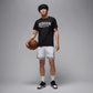 JORDAN | DRI-FIT MESH DIAMOND SHORTS { WHITE/BLACK/BLACK