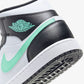 Jordan | AIR JORDAN 1 MID  { WHITE/GREEN GLOW-BLACK