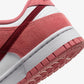 Nike | DUNK LOW  { WHITE/TEAM RED-ADOBE-DRAGON RED