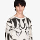 Y-3 | CHITO GRAPHIC LONG SLEEVE TEE { CHALK WHITE