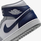 NIKE | AIR JORDAN 1 MID { WHITE/MIDNIGHT NAVY-WOLF GREY