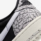 Jordan | AIR JORDAN 1 LOW OG  { BLACK/MUSLIN-TECH GREY-WHITE